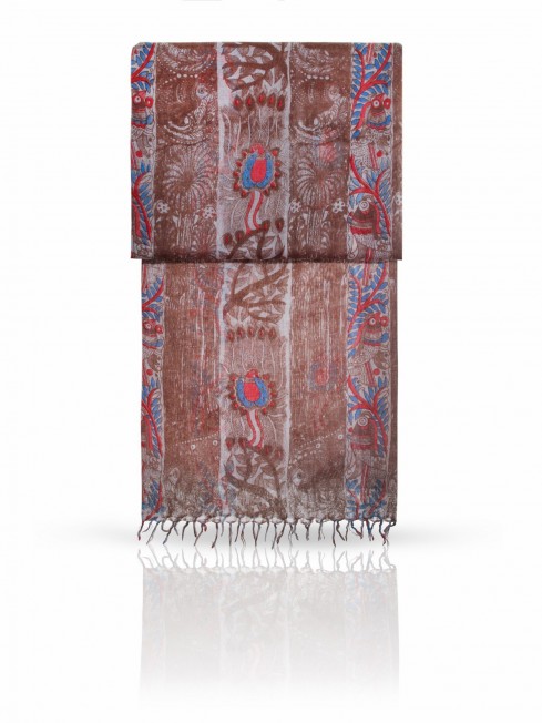 Палантин Женский W-TRIBAL1/BROWN